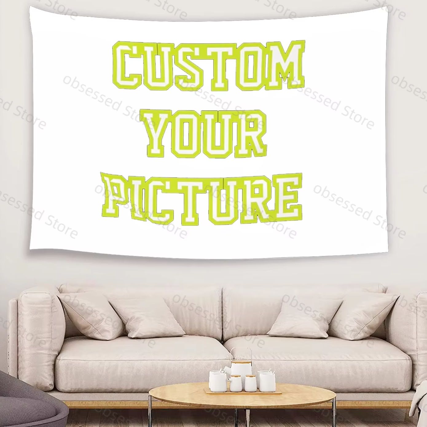 Home Textiles Products - Resimleriniz için Özel Goblen Baskısı, Oda