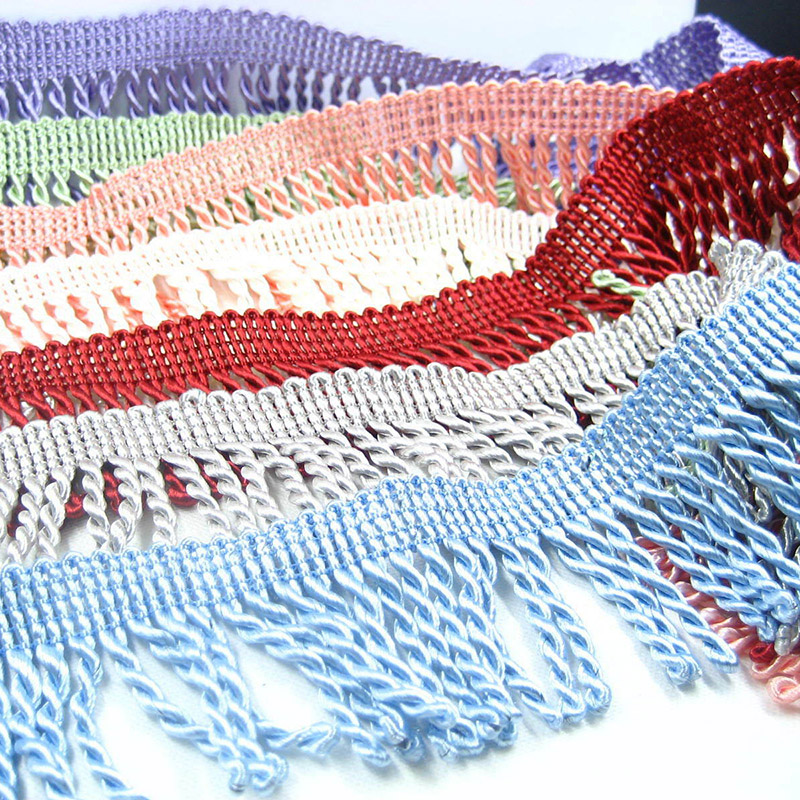 Home.Textiles Cushion - 11 Metre Bükülmüş Halat Püskül Trim