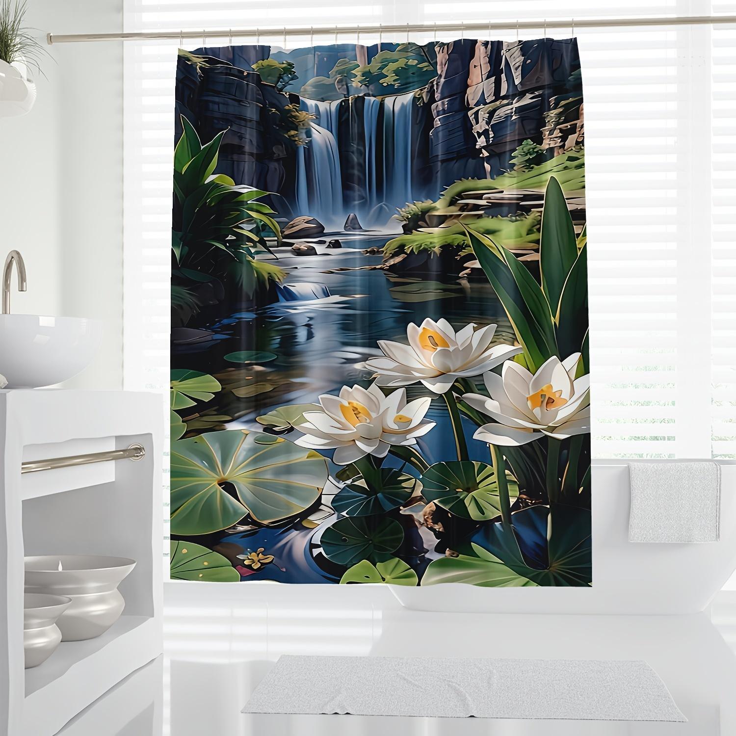 Home Textiles Luxury Curtains - Su geçirmez Polyester Duş Perdesi Tropikal