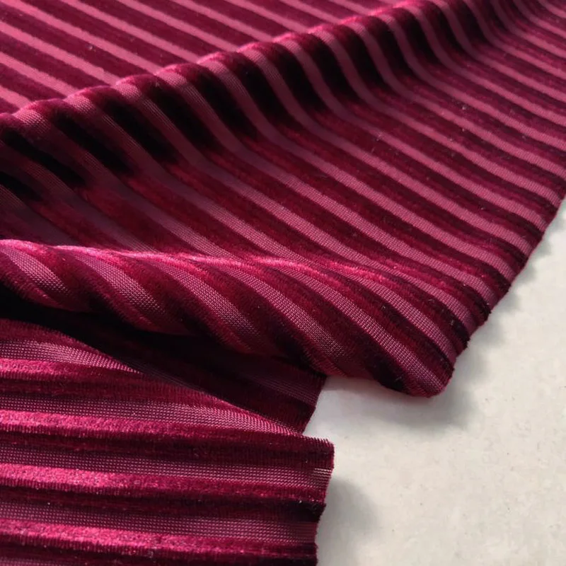 Home Textiles Luxury Curtains - Kadife Kumaş Kumaş Muhteşem Ipeksi Şerit