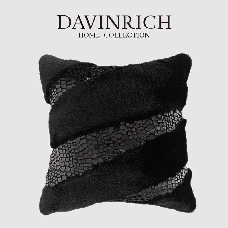 Pillow Cover 20X20 - DAVINRICH İtalyan Modern İç Tilki Kürk