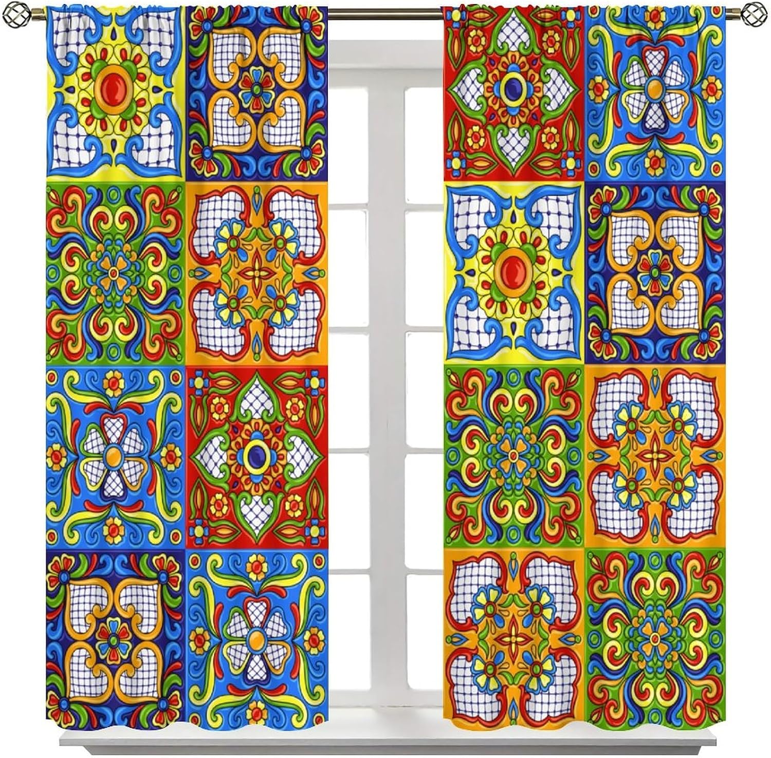 Lüks Bohem Fas Desenli Karo Pe - Home Textiles Luxury Curtains incelemesi ve fiyatı