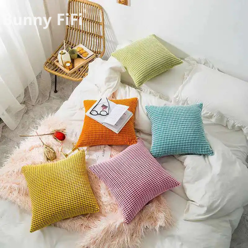 Yumuşak kadife mısır tahıl ev  - Pillow Cover 20X20 incelemesi ve fiyatı
