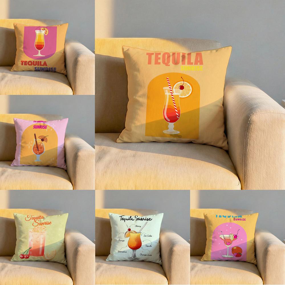 Tequila Sunrise Kokteyl Yastık - Pillow Cover 20X20 incelemesi ve fiyatı
