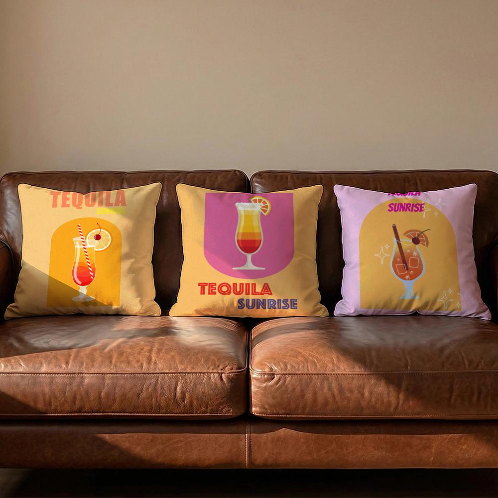 Tequila Sunrise Kokteyl Yastık - Pillow Cover 20X20 incelemesi ve fiyatı