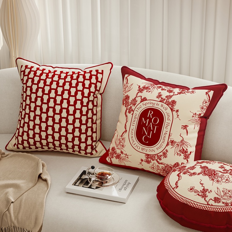 Retro Siyah Flora Yastık Örtüs - Pillow Cover 20X20 incelemesi ve fiyatı