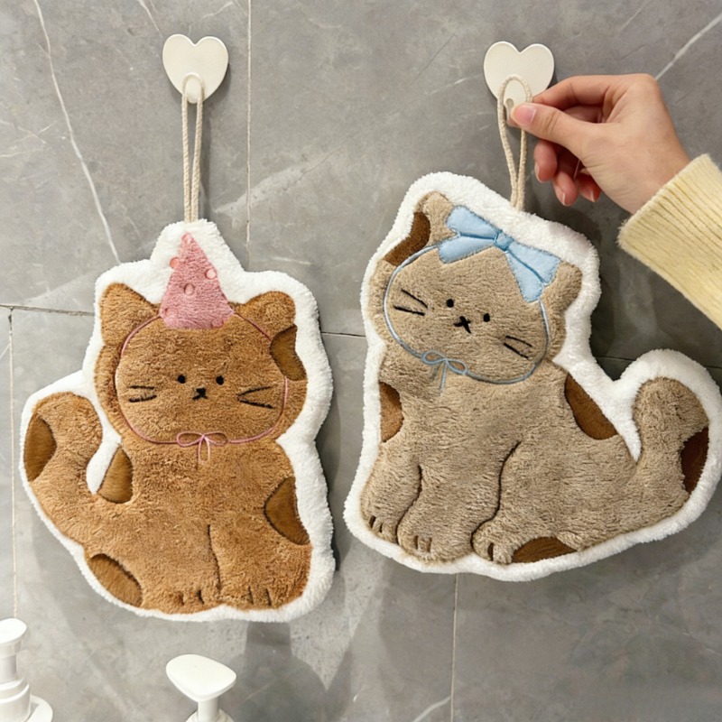 Yaratıcılık Sevimli Kedi Şekil - Home Textiles Towel incelemesi ve fiyatı