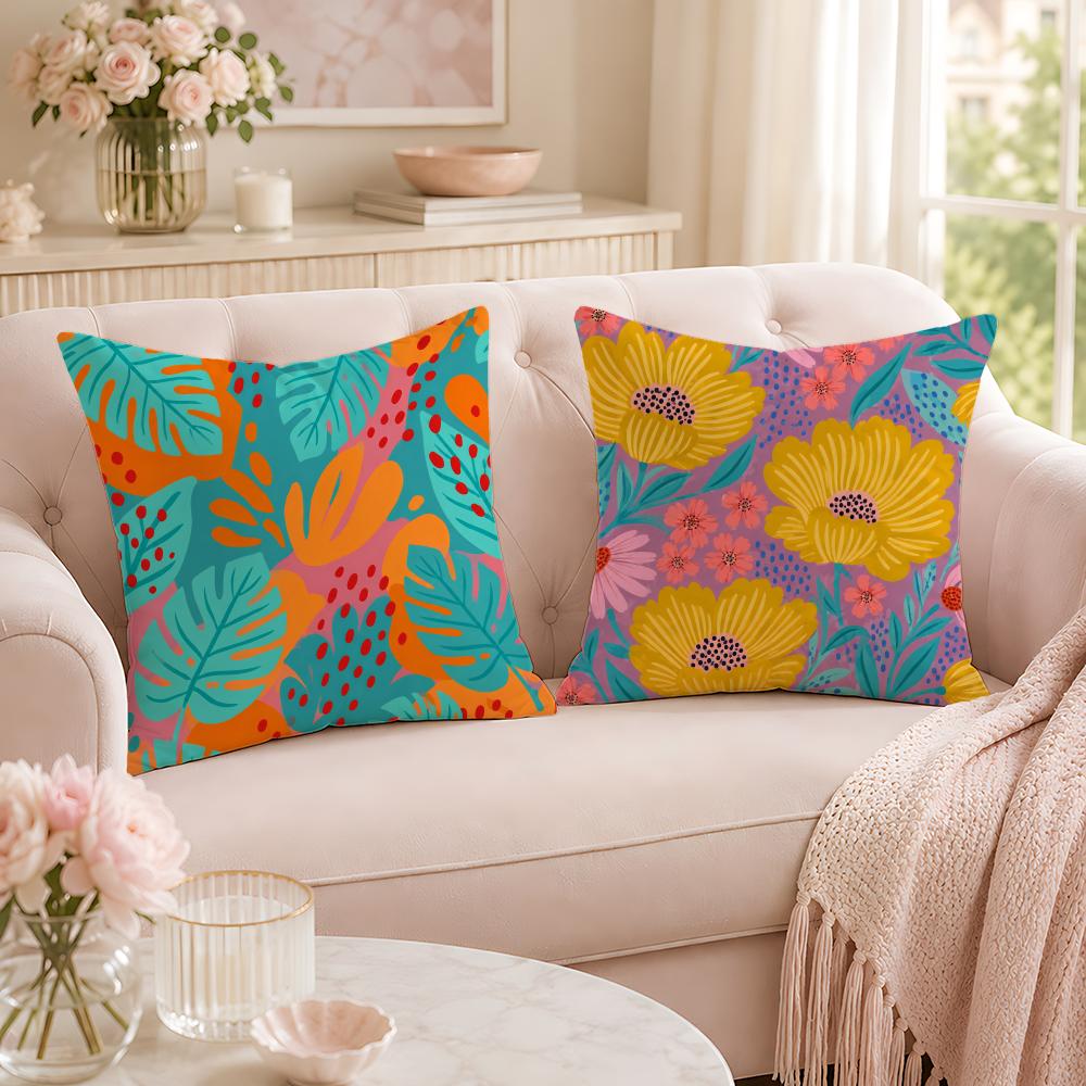 Çiçekli Canlı Botanik Yastık Ö - Pillow Cover 20X20 incelemesi ve fiyatı