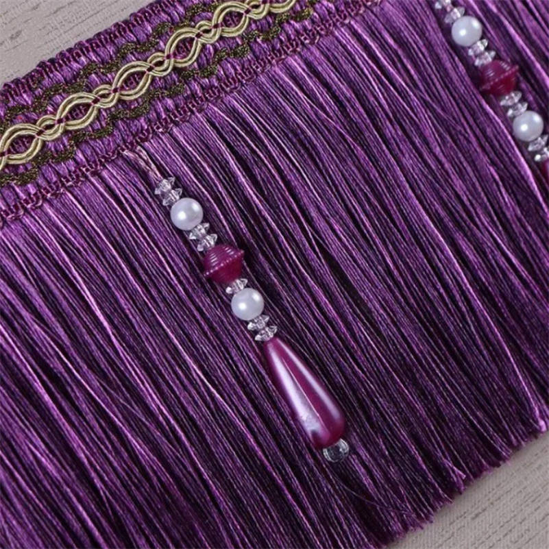 Lüks zarif boncuklu püskül ken - Home Textiles Luxury Curtains incelemesi ve fiyatı